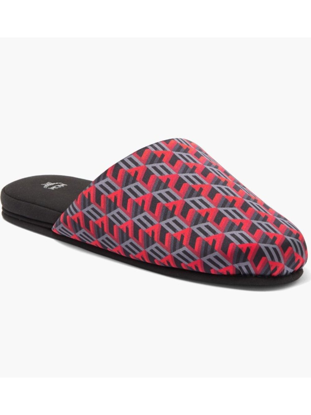 MCM Men’s Logo Red Room Slippers Size Large US 13 NEW New in box